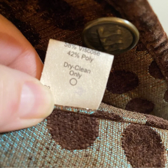 Khangura Art To Wear Circles Vintage Jacket Women's Size M One Button Brown Blue - Picture 9 of 11